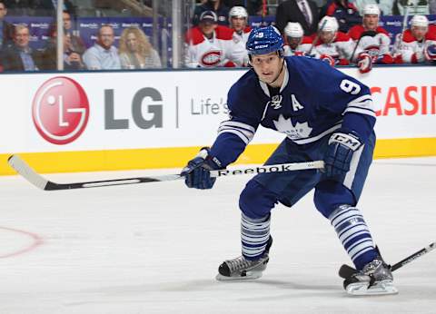 Colby Armstrong, Toronto Maple Leafs (Photo by Claus Andersen/Getty Images)