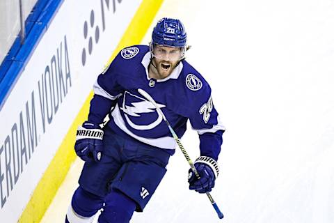 Blake Coleman #20 of the Tampa Bay Lightning (Photo by Elsa/Getty Images)