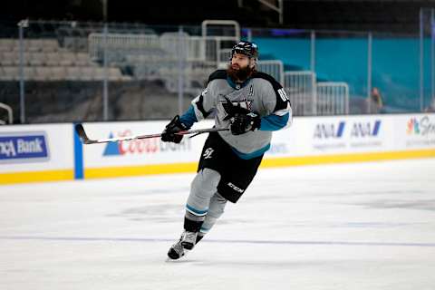 Brent Burns #88 of the San Jose Sharks. (Photo by Ezra Shaw/Getty Images)