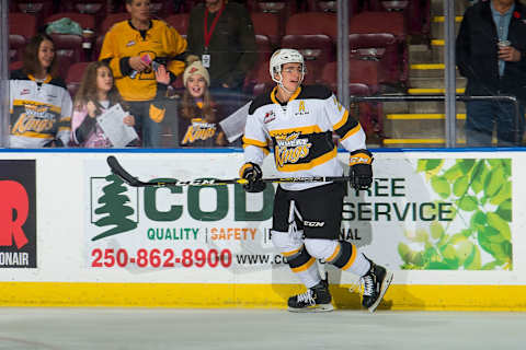 Braden Schneider #2 of the Brandon Wheat Kings. (Photo by Marissa Baecker/Getty Images)