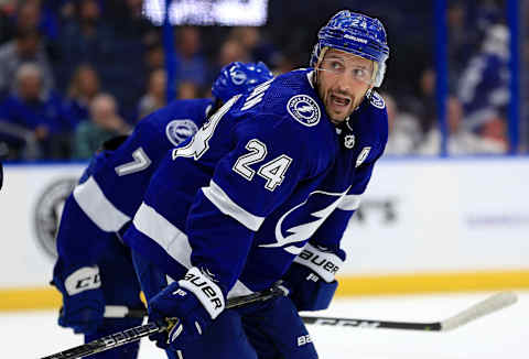 Ryan Callahan #24 of the Tampa Bay Lightning. (Photo by Mike Ehrmann/Getty Images)