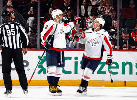 Alex Ovechkin, T.J. Oshie, Washington Capitals (Photo by Bruce Bennett/Getty Images)