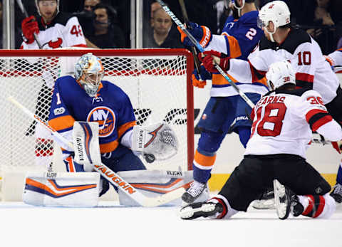 Thomas Greiss #1 of the New York Islanders (Photo by Bruce Bennett/Getty Images)