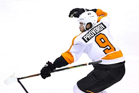 Ivan Provorov, Philadelphia Flyers. (Photo by Elsa/Getty Images)