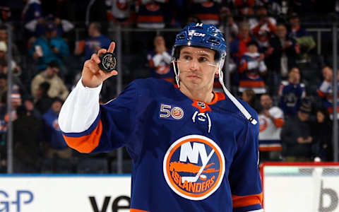 Zach Parise #11 of the New York Islanders (Photo by Bruce Bennett/Getty Images)