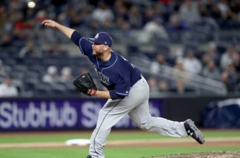 Hunter will primarily share the eighth inning with Garcia. Photo by Elsa/Getty Images.