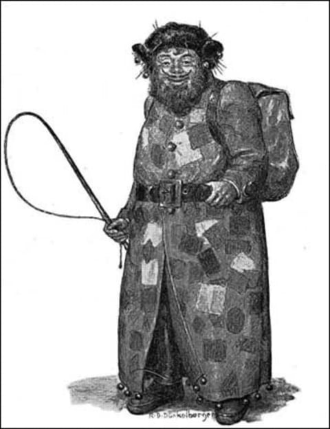 A drawing of Belsnickel.