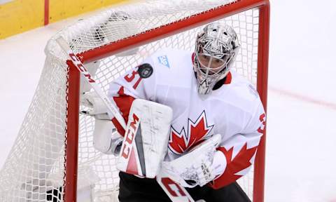 TORONTO, ON – SEPTEMBER 29: Carey Price (Photo by Peter Power/Getty Images)