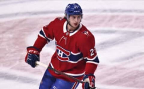 Apr 28, 2021; Montreal, Quebec, CAN; Montreal Canadiens Alexander Romanov. Mandatory Credit: Jean-Yves Ahern-USA TODAY Sports