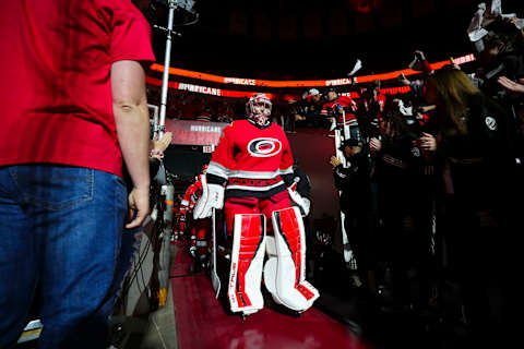 Carolina Hurricanes goaltender Frederik Andersen (31): James Guillory-USA TODAY Sports