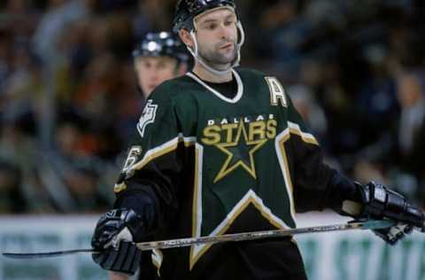 1 Dec 2000: Sergei Zubov #56 of the Dallas Stars looks on the ice during the game against the Colorado Avalanche at the Pepsi Center in Denver, Colorado. The Avelanche defeated the Stars 4-2.Mandatory Credit: Brian Bahr /Allsport