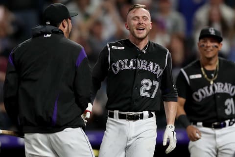 Colorado’s Trevor Story. (Photo by Matthew Stockman/Getty Images)