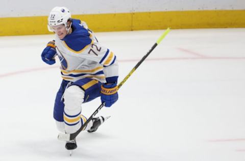 Tage Thompson #72, Buffalo Sabres (Photo by Patrick Smith/Getty Images)