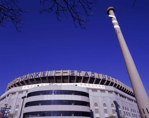 NEW YORK – APRIL 29: A general view of the exterior of Yankee Stadium on April 29, 2008 in the Bronx borough of New York City. The 85 year old ball park will be closed after the 2008 season as the New York Yankees move to the new Yankee Stadium to begin the 2009 season. (Photo by Nick Laham/Getty Images)