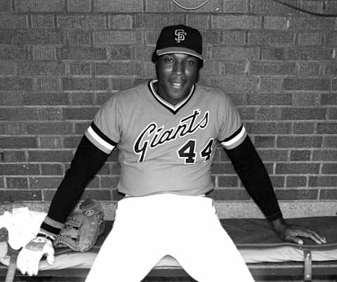 Willie McCovey of the San Francisco Giants. (Photo by Ron Vesely/Getty Images)