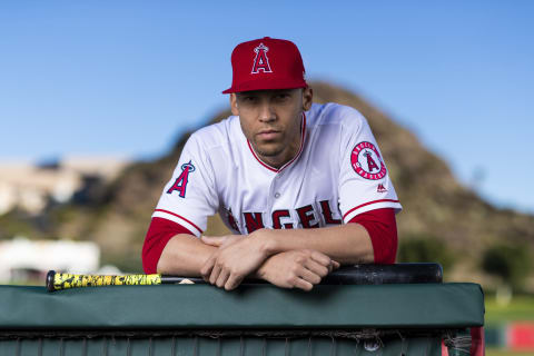 TEMPE, AZ – FEBRUARY 19: Los Angeles Angels infielder Anndrelton Simmons (2) poses for a portrait during the Los Angeles Angels photo day on Tuesday, Feb. 19, 2019 at Tempe Diablo Stadium in Tempe, Ariz. (Photo by Ricc Tapia/Icon Sportswire via Getty Images)