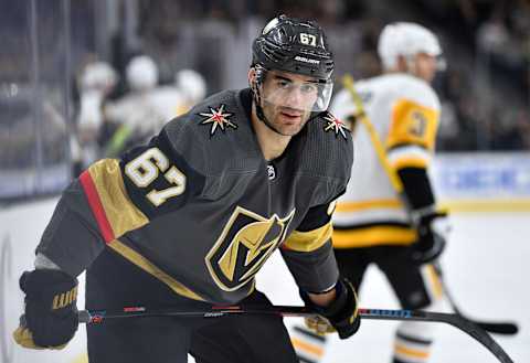 LAS VEGAS, NEVADA – JANUARY 07: Max Pacioretty #67 of the Vegas Golden Knights skates during the third period against the Pittsburgh Penguins at T-Mobile Arena on January 07, 2020 in Las Vegas, Nevada. (Photo by Jeff Bottari/NHLI via Getty Images)