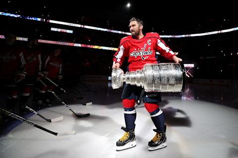 Alex Ovechkin #8 of the Washington Capitals (Photo by Patrick Smith/Getty Images)