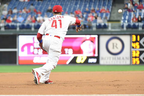 Defensively, Santana only has to be adequate at the hot corner. Photo by Andy Lewis/Icon Sportswire via Getty Images.