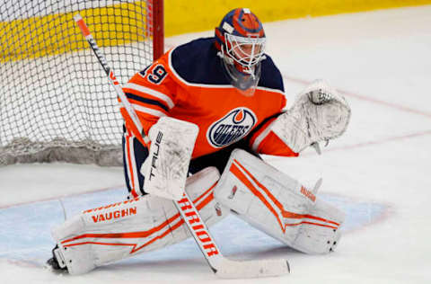 Edmonton Oilers Goaltender Mikko Koskinen #19 Mandatory Credit: Perry Nelson-USA TODAY Sports