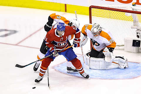 TORONTO, ONTARIO – AUGUST 16: Montreal Canadiens Philadelphia Flyers (Photo by Elsa/Getty Images)