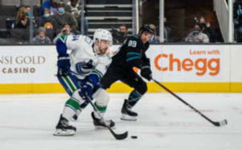 Jayden Halbgewachs when he played with the San Jose Sharks. Do you remember the Brent “Kit-Kat” Burns played for the Sharks?