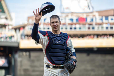 Joe Mauer (Photo by Brace Hemmelgarn/Minnesota Twins/Getty Images)