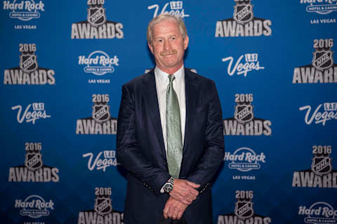 Jun 22, 2016; Las Vegas, NV, USA; Dallas Stars general manager Jim Nill walks the red carpet during the 2016 NHL Awards at Hard Rock Hotel and Casino. Mandatory Credit: Joshua Dahl-USA TODAY Sports