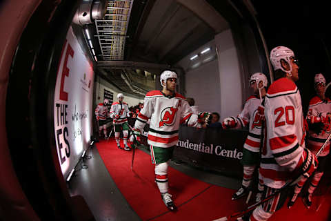 New Jersey Devils left wing Taylor Hall (9): Ed Mulholland-USA TODAY Sports