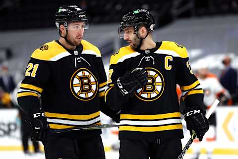 Patrice Bergeron #37 of the Boston Bruins. (Photo by Maddie Meyer/Getty Images)