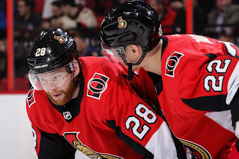 Connor Brown, Nikita Zaitsev, Ottawa Senators (Photo by Jana Chytilova/Freestyle Photography/Getty Images)