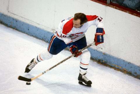 Guy Lafleur #10 of the Montreal Canadiens. (Photo by Focus on Sport/Getty Images)