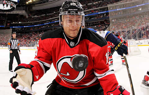 Petr Sykora #15 of the New Jersey Devils (Photo by Nick Laham/Getty Images)