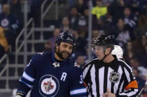 WINNIPEG, MB – FEBRUARY 20: Dustin Byfuglien