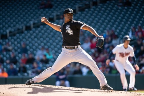 MINNEAPOLIS, MN- SEPTEMBER 28: Reynaldo Lopez #40 of the Chicago White Sox pitches against the Minnesota Twins on September 28, 2018 at Target Field in Minneapolis, Minnesota. The Twins defeated the White Sox 2-1. (Photo by Brace Hemmelgarn/Minnesota Twins/Getty Images)