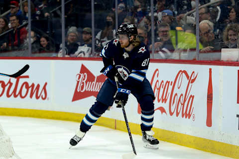 Winnipeg Jets, Kyle Connor (81). Mandatory Credit: Terrence Lee-USA TODAY Sports