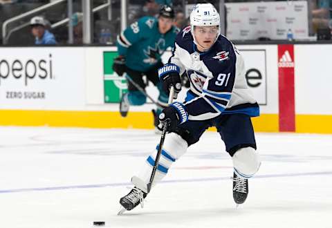 Winnipeg Jets, Cole Perfetti #91. (Photo by Thearon W. Henderson/Getty Images)