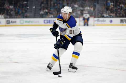 Vladimir Tarasenko #91, St. Louis Blues (Photo by Steph Chambers/Getty Images)