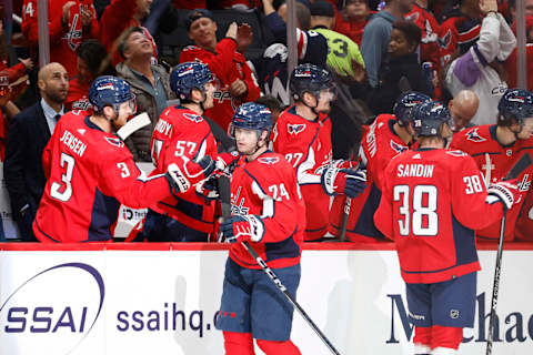 Connor McMichael, Washington Capitals Mandatory Credit: Geoff Burke-USA TODAY Sports