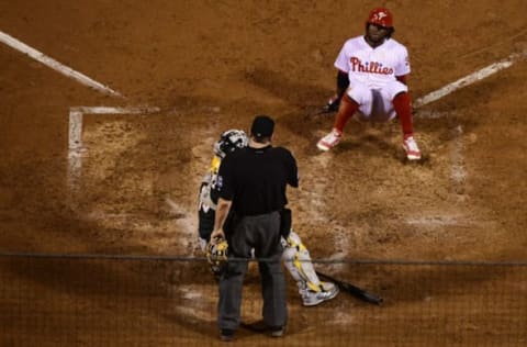 Herrera Is an Adventure but a Pest to the Opposing Pitcher. Photo by Corey Perrine/Getty Images.