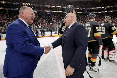 Gerard Gallant, Barry Trotz, Washington Capitals (Photo by Bruce Bennett/Getty Images)