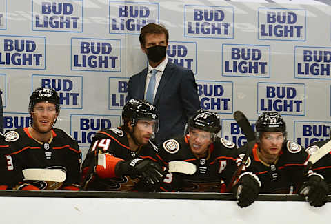 Anaheim Ducks head coach Dallas Eakins Mandatory Credit: Gary A. Vasquez-USA TODAY Sports