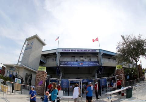 LAKELAND, FL- MARCH 02: An exterior view from the spring training home of the Toronto Blue Jays before the game against the Philadelphia Phillies at Florida Auto Exchange Stadium on March 2, 2016 in Dunedin, Florida. (Photo by Justin K. Aller/Getty Images)