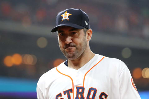 Justin Verlander #35 of the Houston Astros (Photo by Elsa/Getty Images)