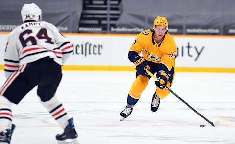 Nashville Predators left wing Erik Haula (56): (Christopher Hanewinckel-USA TODAY Sports)