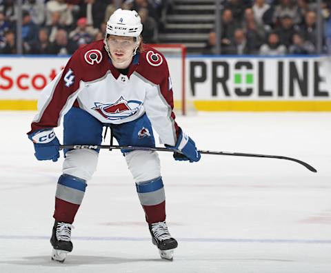 Colorado Avalanche, Bowen Byram #4. (Photo by Claus Andersen/Getty Images)