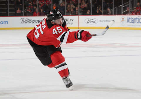 Sami Vatanen #45 of the New Jersey Devils (Photo by Bruce Bennett/Getty Images)