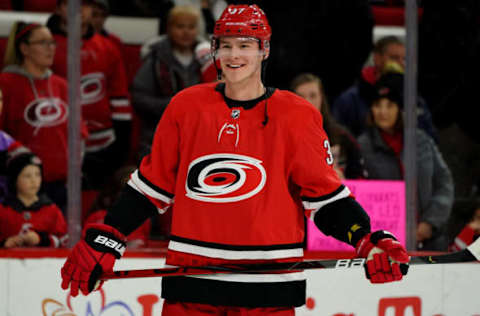 Andrei Svechnikov, Carolina Hurricanes  (Photo by Gregg Forwerck/NHLI via Getty Images)