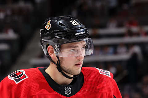 Logan Brown #21 of the Ottawa Senators (Photo by Jana Chytilova/Freestyle Photography/Getty Images)