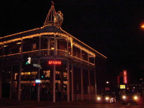 The pinecone drop in Flagstaff, Arizona.